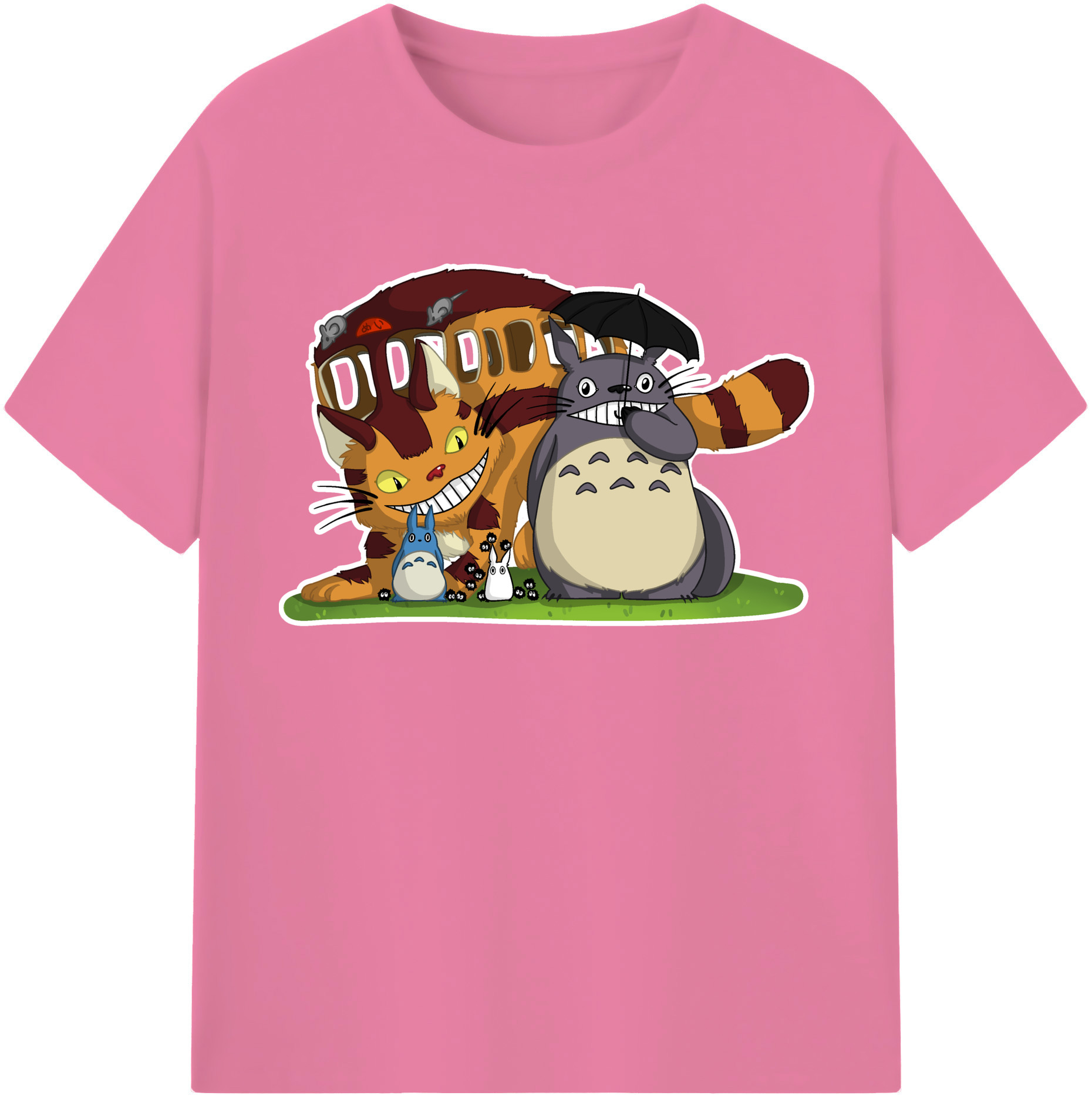 （画像用） となりのトトロ 草壁メイ 草壁サツキ My Neighbor Totoro Satsuki Kusakabe Mei Kusakabe 綿100％半袖Tシャツ（フロントプリント）